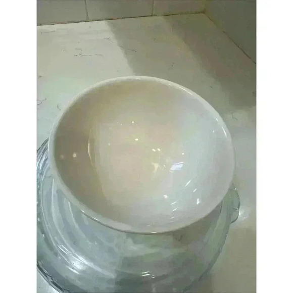 Rae Dunn CEREAL Bowl White Magenta Collectible artisan collection Wake up - Picture 4 of 8